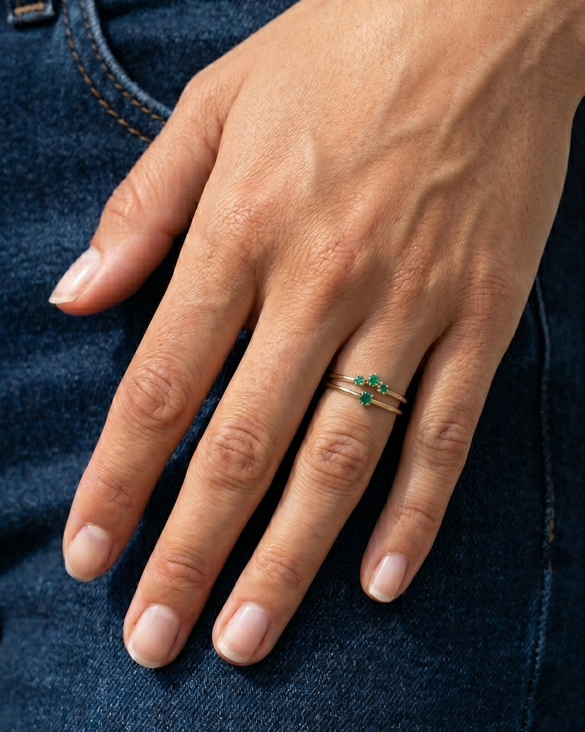 Kahlo Ring Emerald