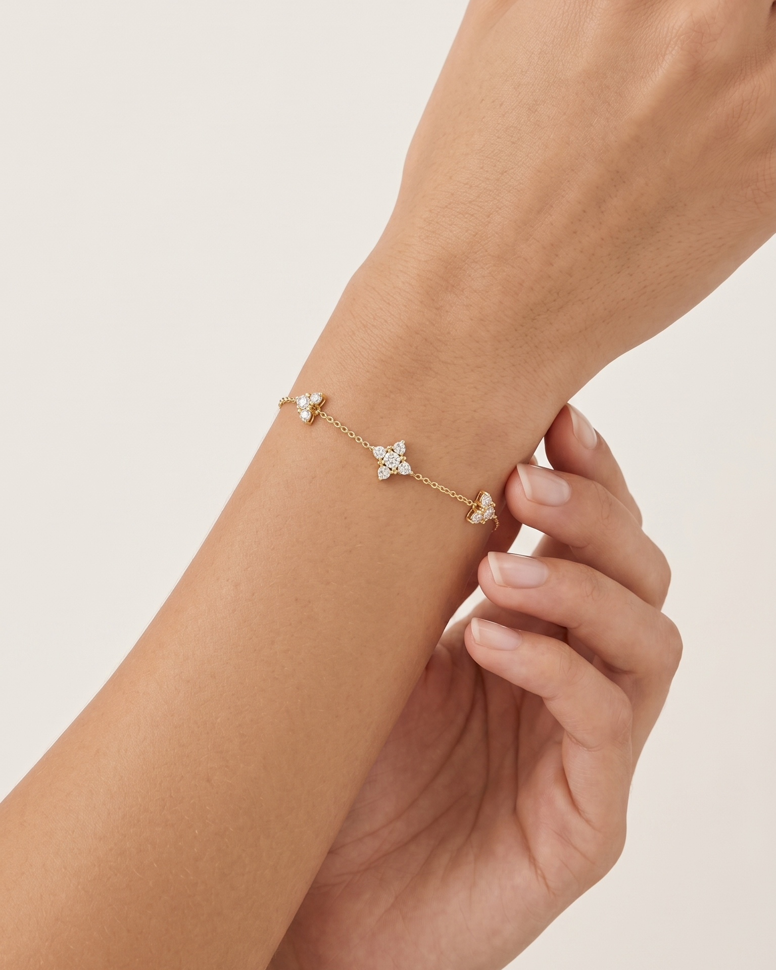 Judith Gold Bracelet White Diamonds