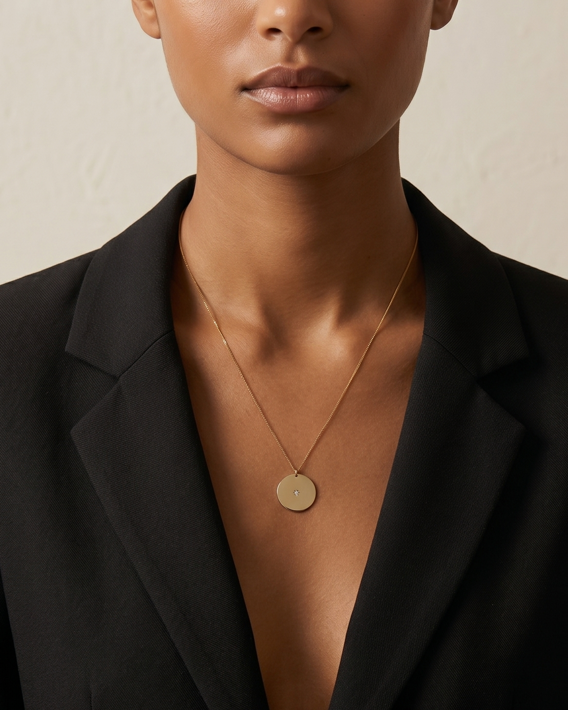 Chiara Gold Necklace with Star Setting