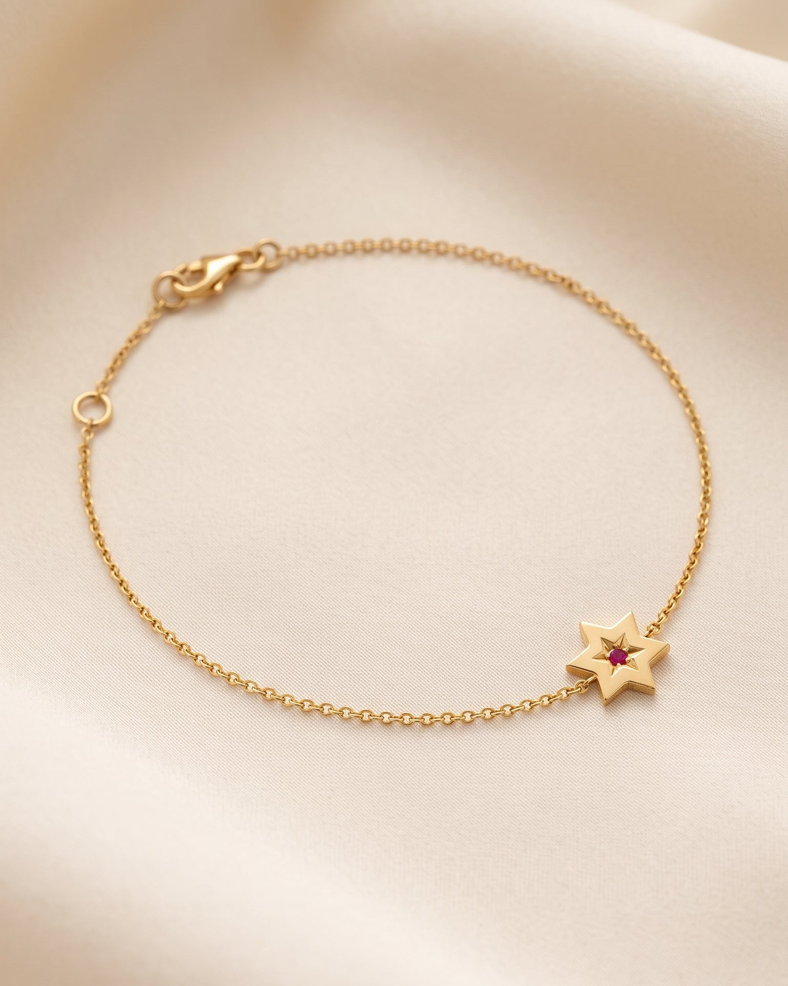The Gaza envelope Shield Star Of David Gold bracelet
