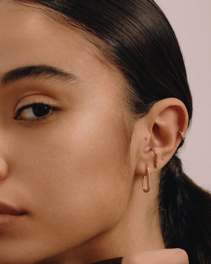 Evelyn Gold Hoop Earring