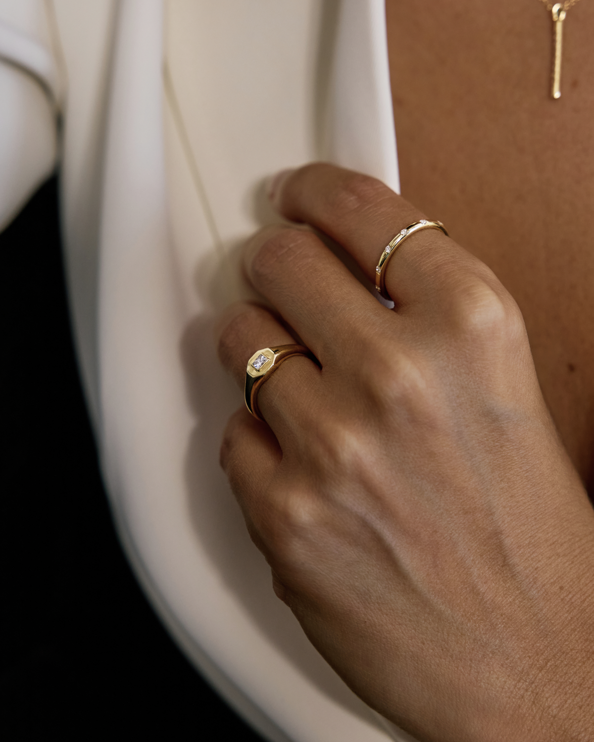Taylor Gold Ring White Princess Diamond