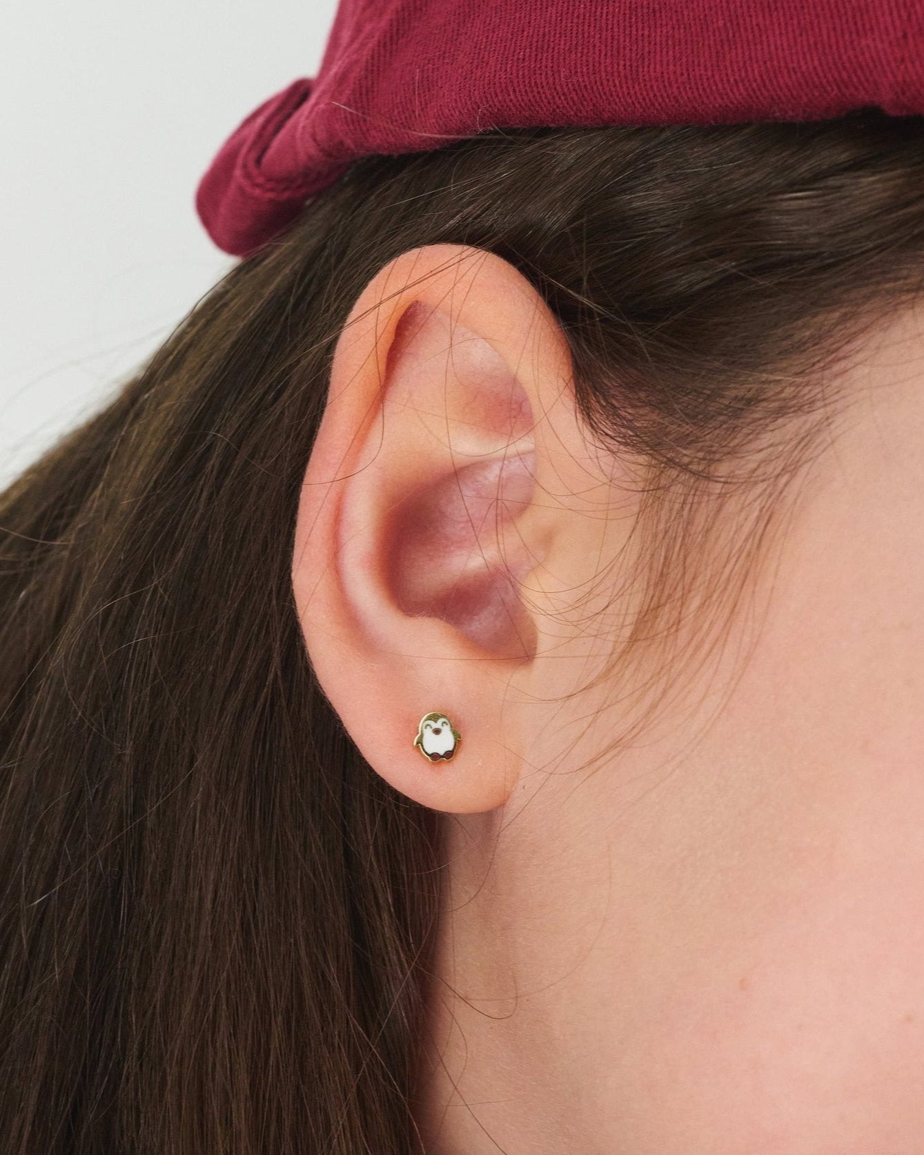 Penguin Gold Earring - picture