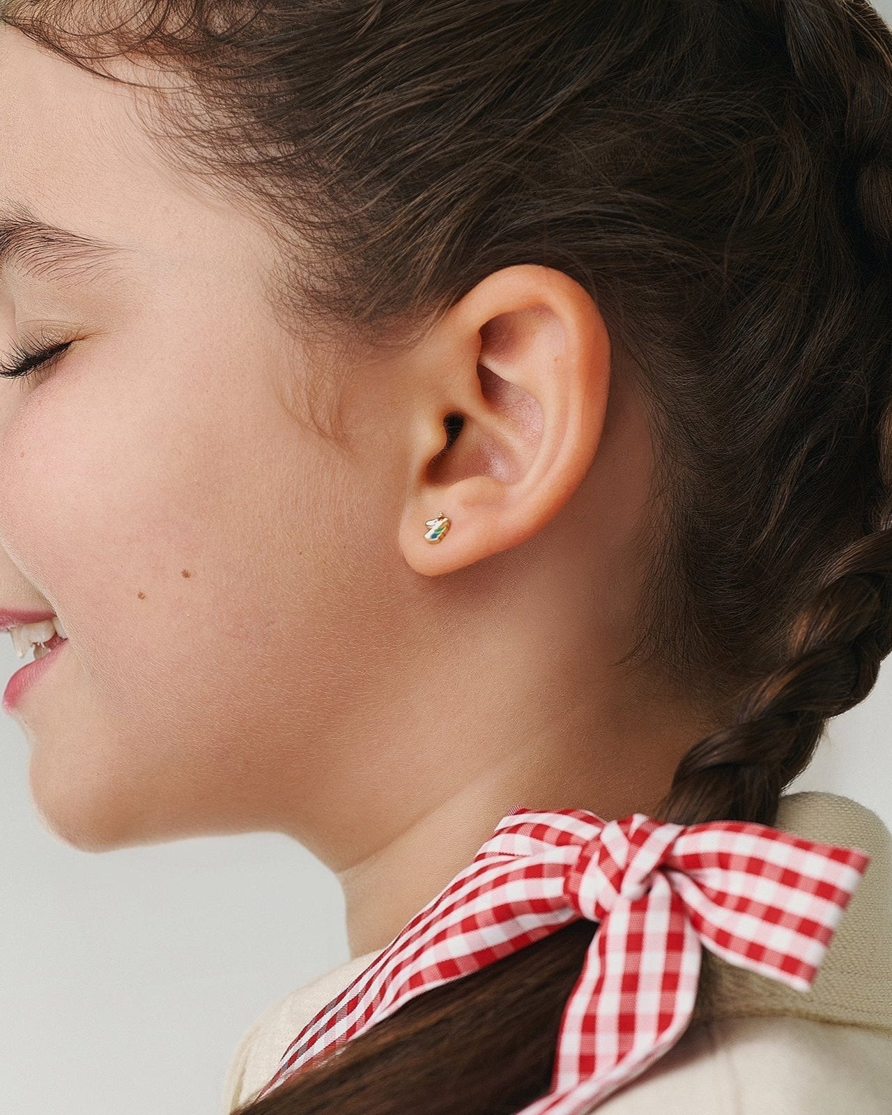 Unicorn Gold Earring