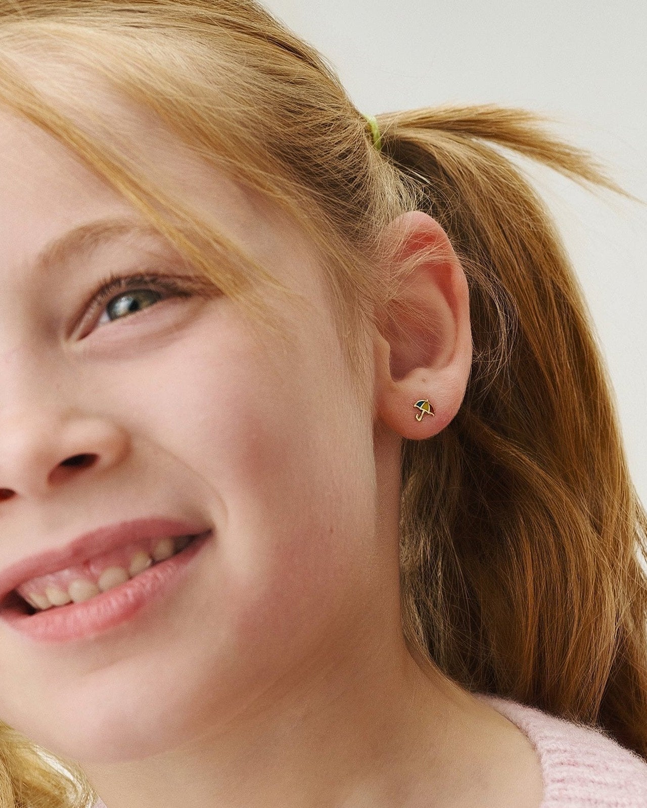 Umbrella Gold Earring