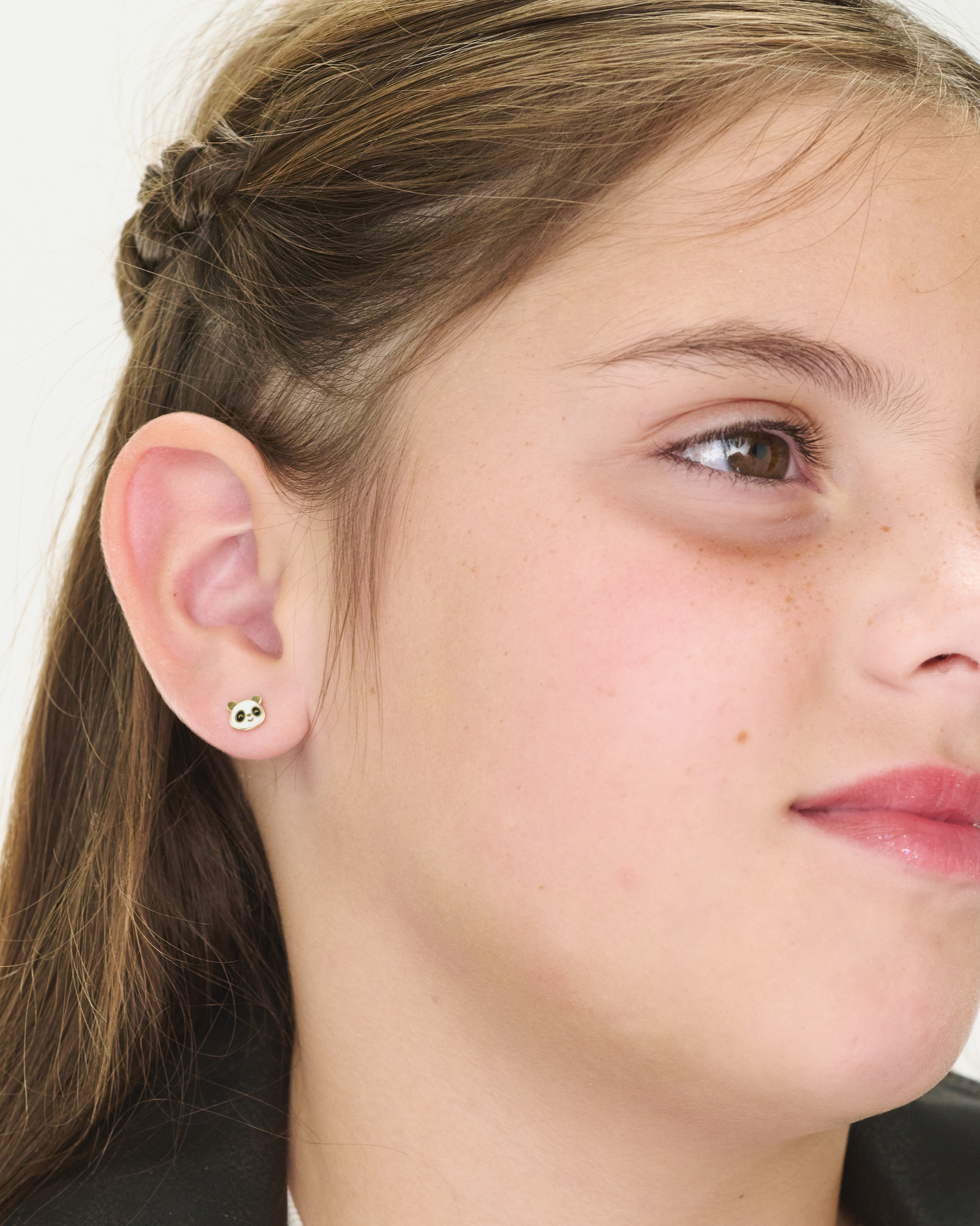 Panda Gold Earring