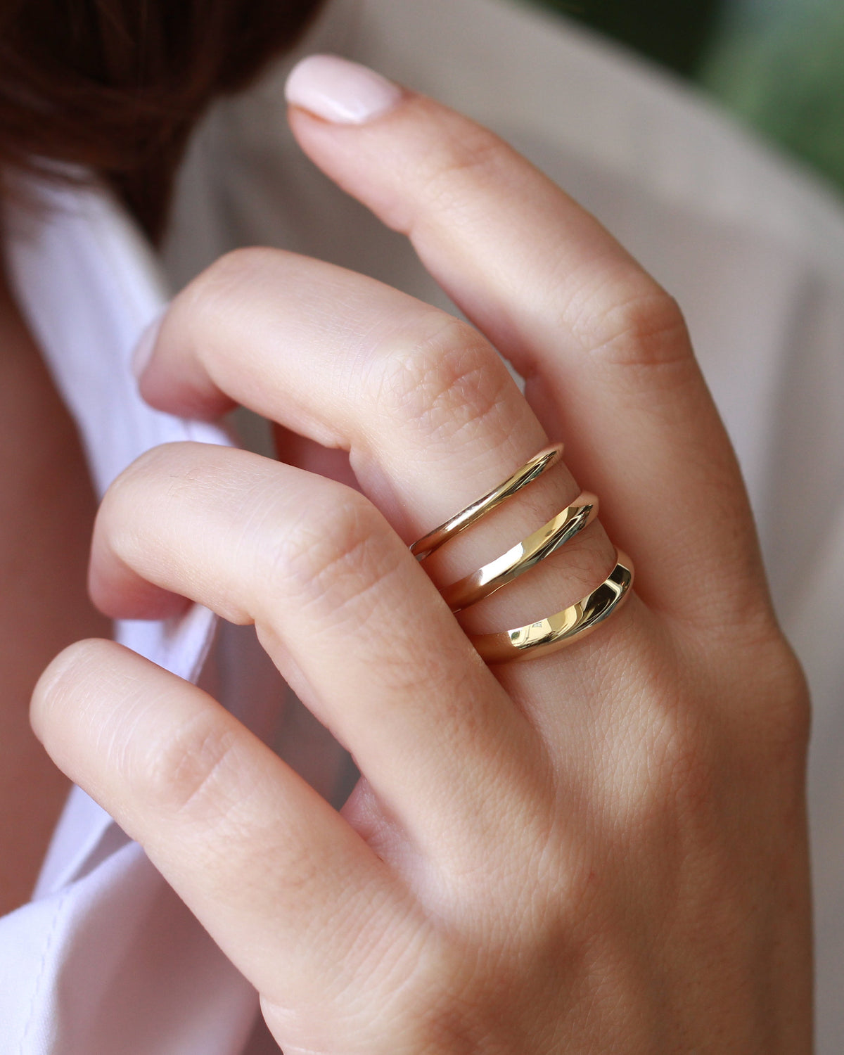 Jodie Gold Wedding Band - 3mm