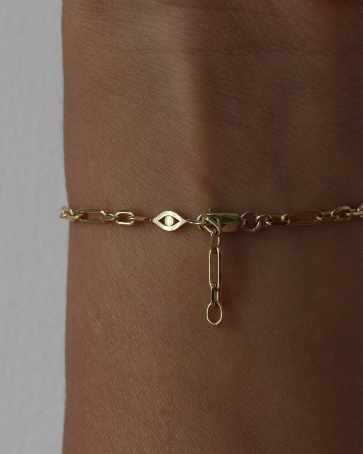 Crown and evil eye Tres Bracelet