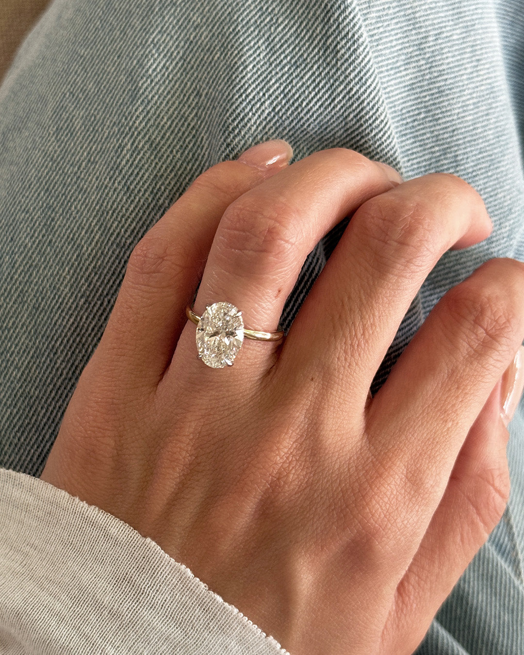 Becka ring With Lab White Diamond