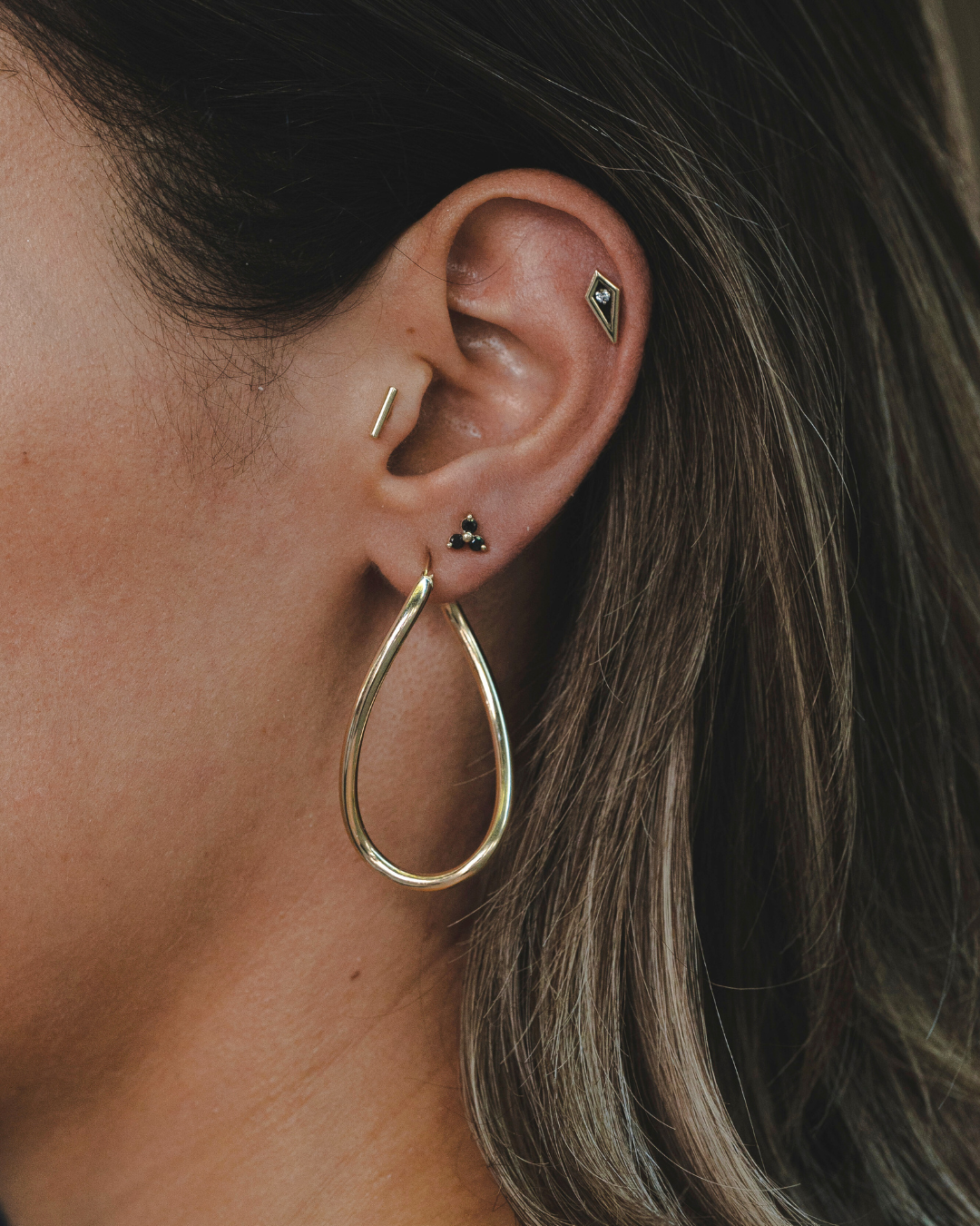 Georgia gold hoop earrings
