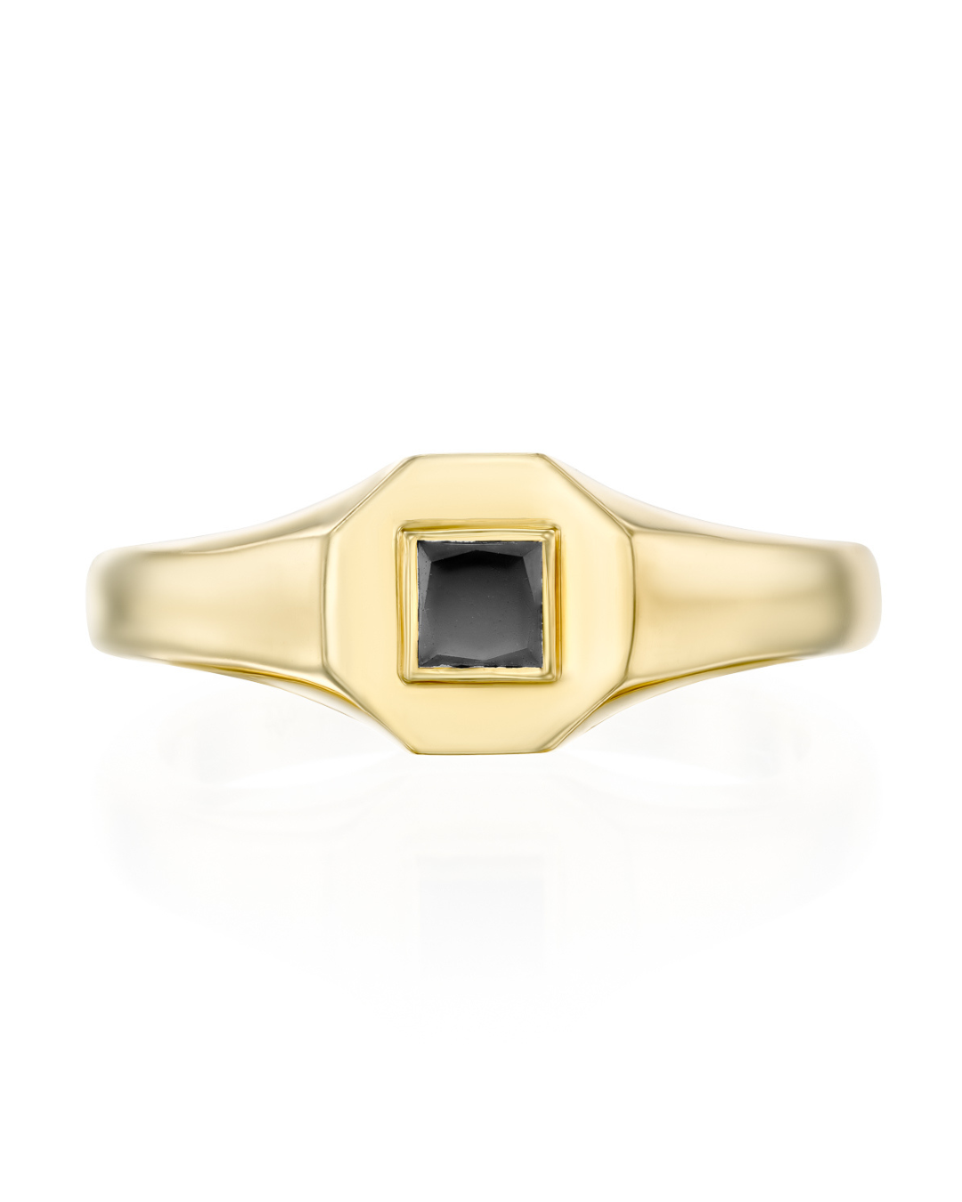 Taylor Gold Ring Black Princess Diamond