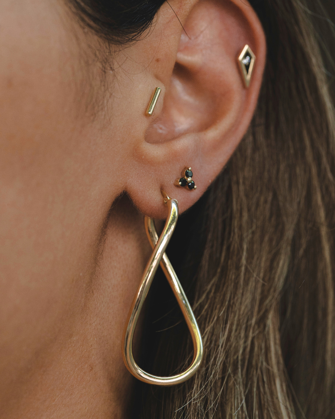 Georgia gold hoop earrings