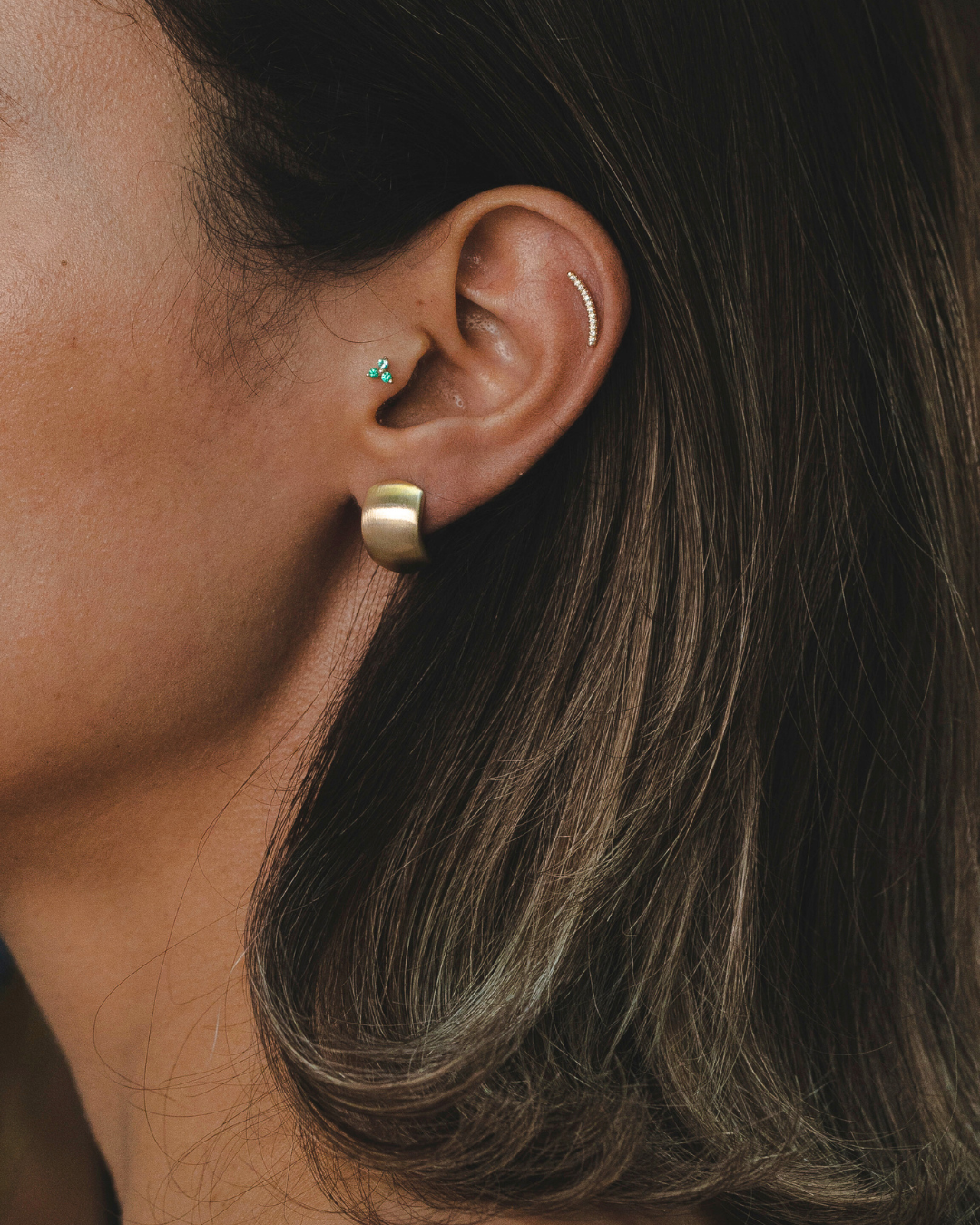 Jenny Gold Hoop Earrings