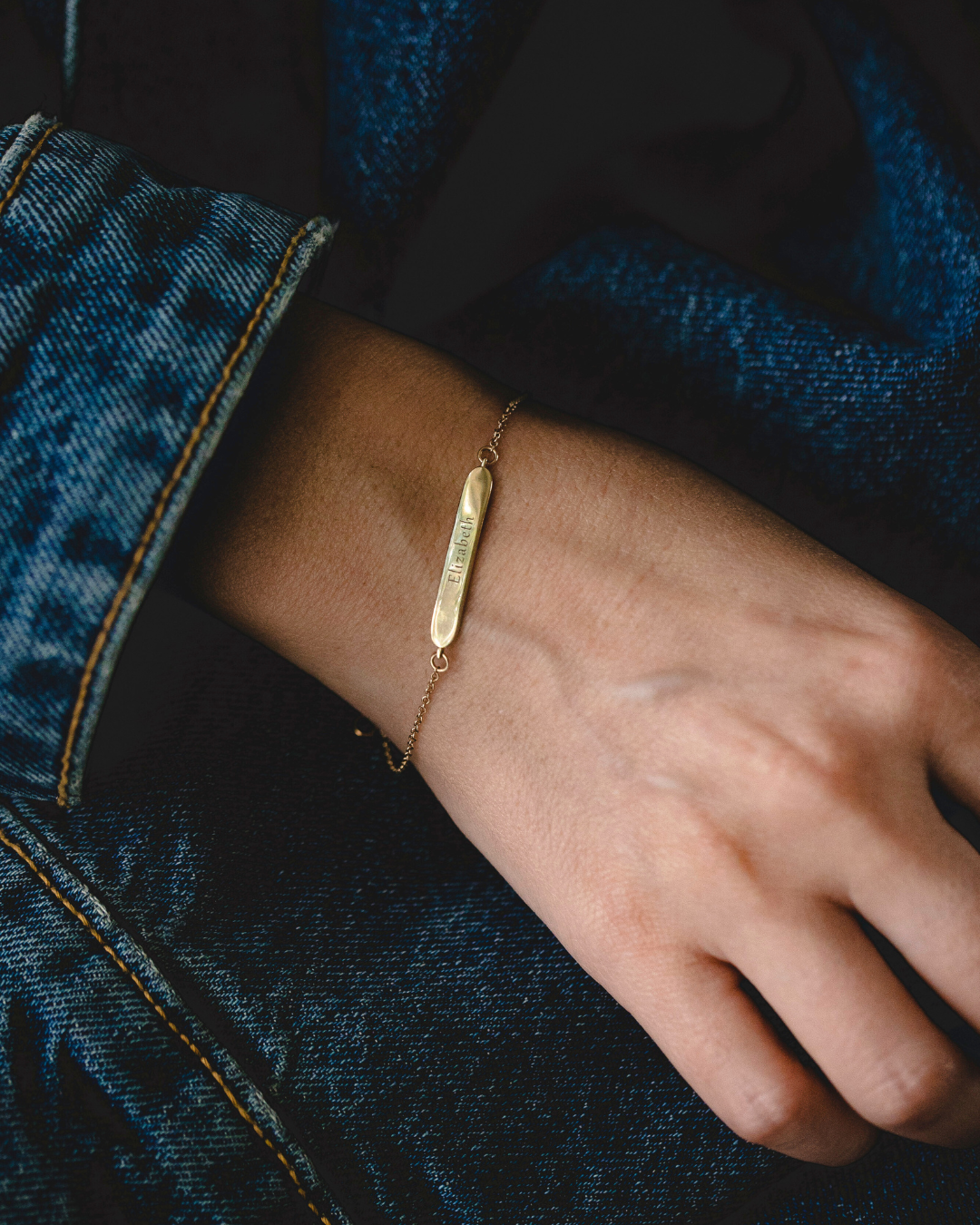 Florence Gold Bracelet With Engraving