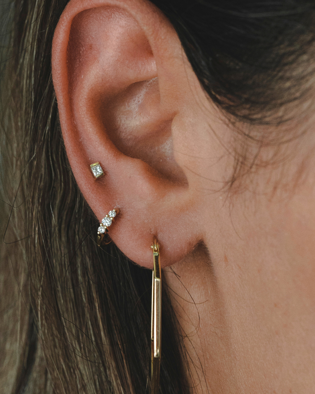 Luna Gold Hoop Earrings