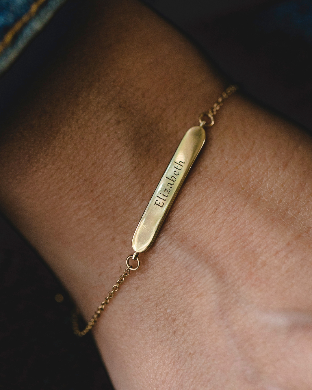 Florence Gold Bracelet With Engraving