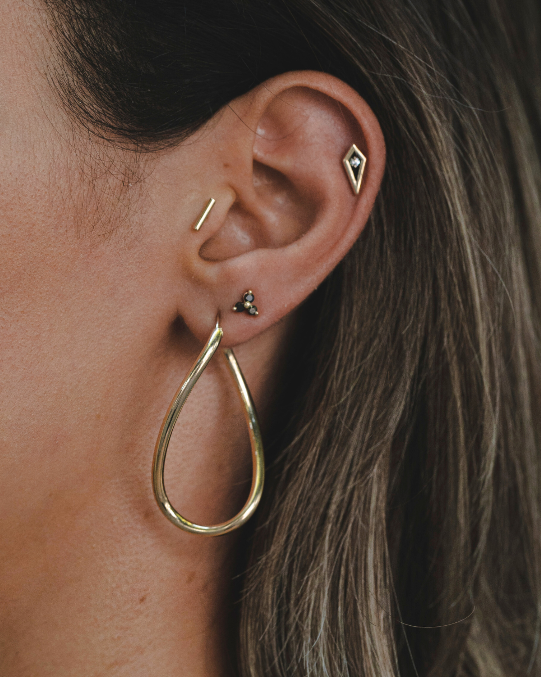 Roza Piercing With Diamond