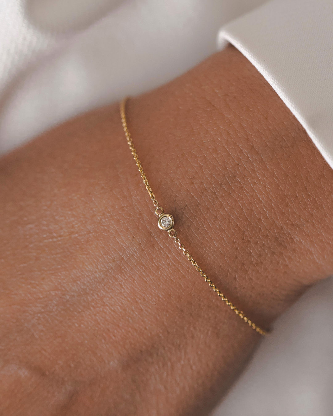 Alexix Gold Bracelet White Diamonds