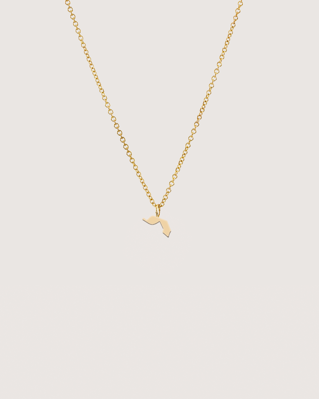 letter pendant - Large Aleph-Bet Gold Pendant