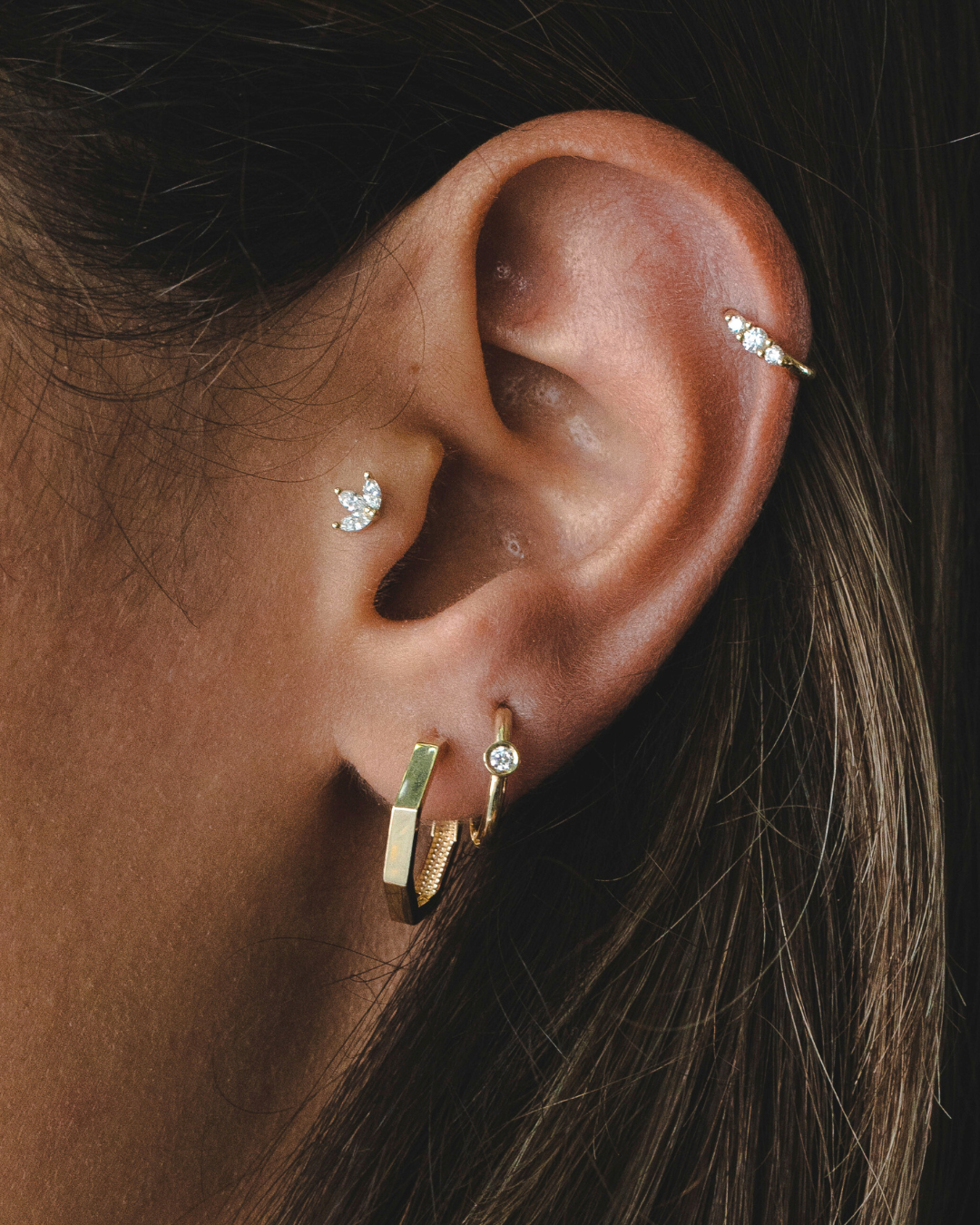 Mini Francoise Piercing White Diamonds