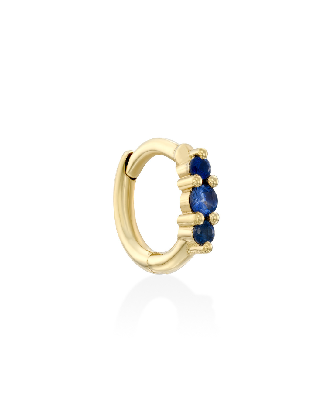 Audrey Mini Hoop With Sapphire
