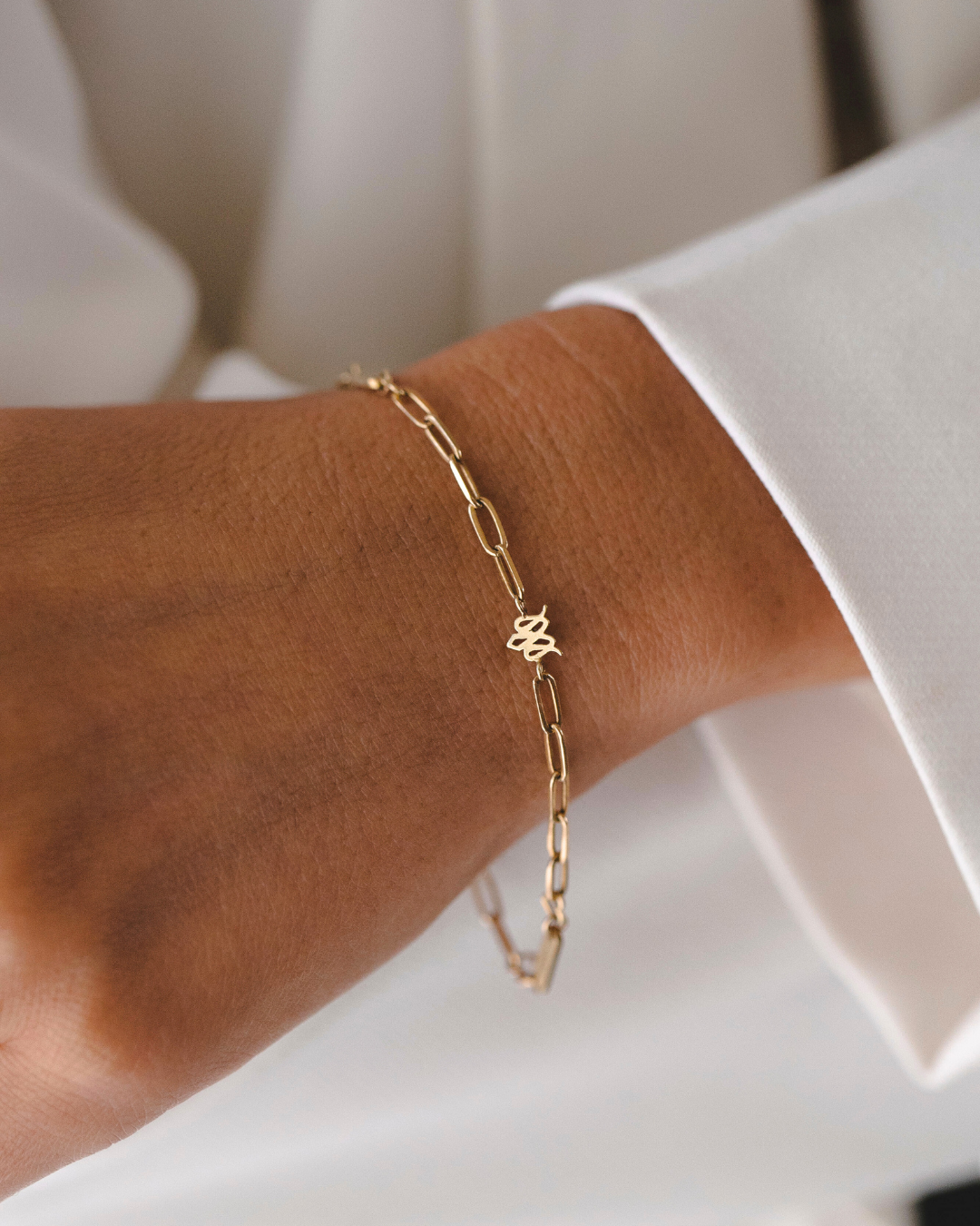 Hearts and Names chain bracelet