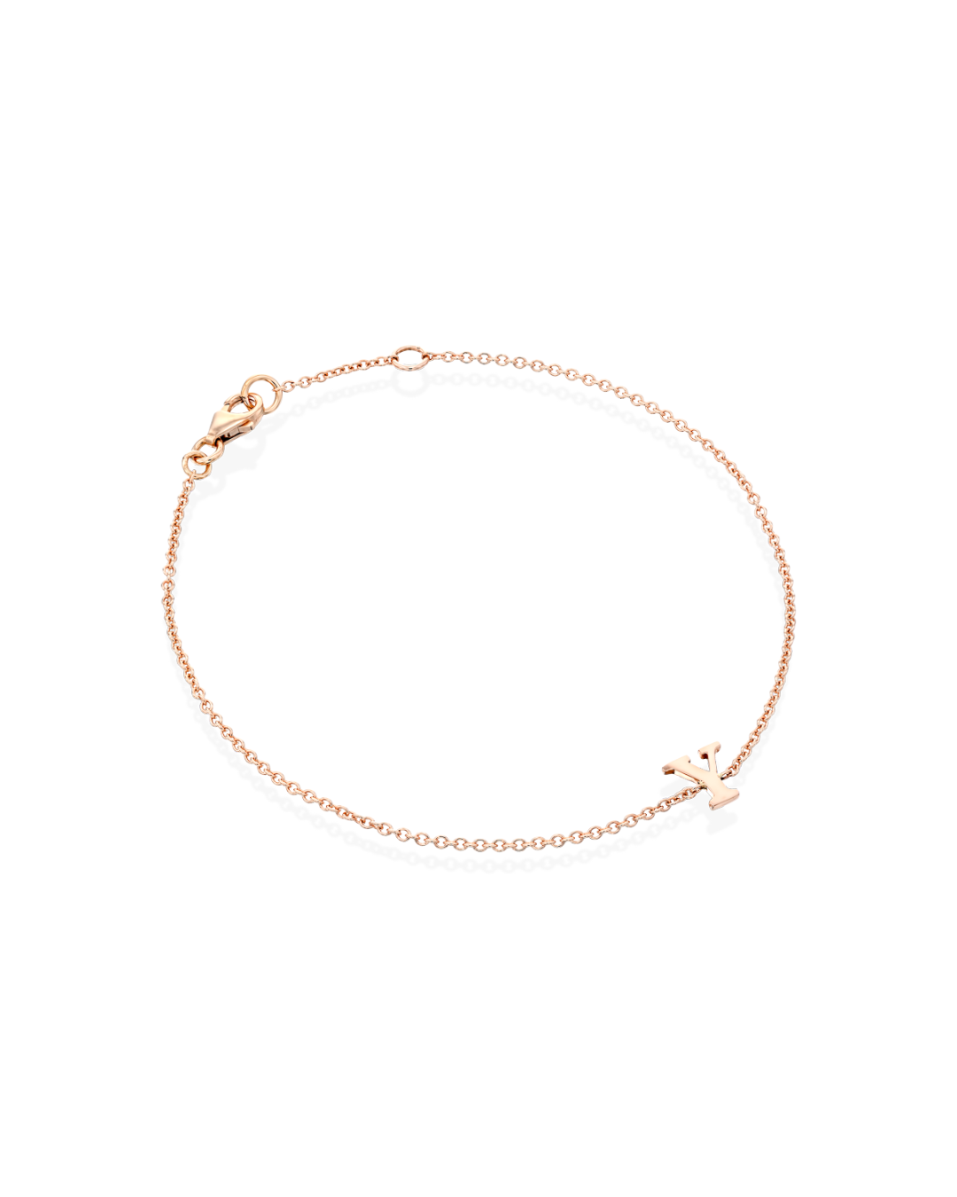 Letter gold bracelet