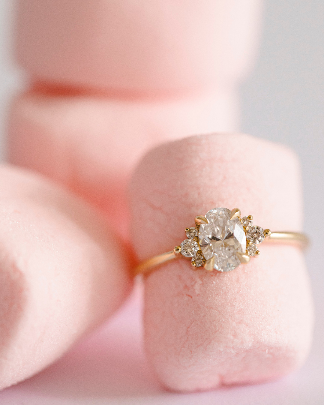 Large Ella Ring Lab Diamonds