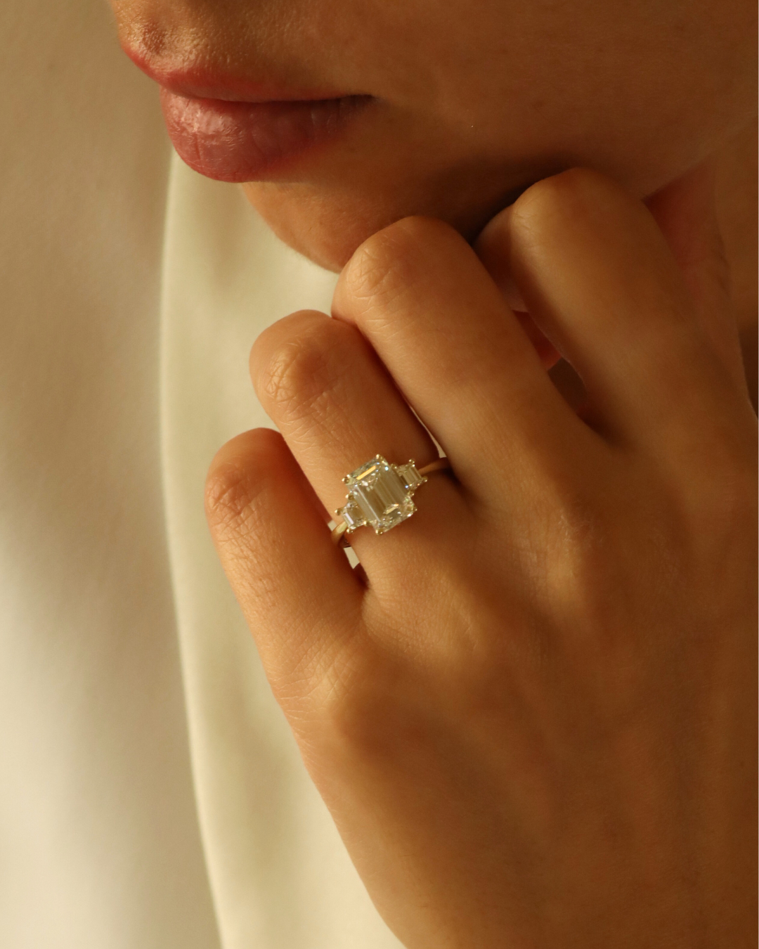Olivia ring With White Lab Diamonds