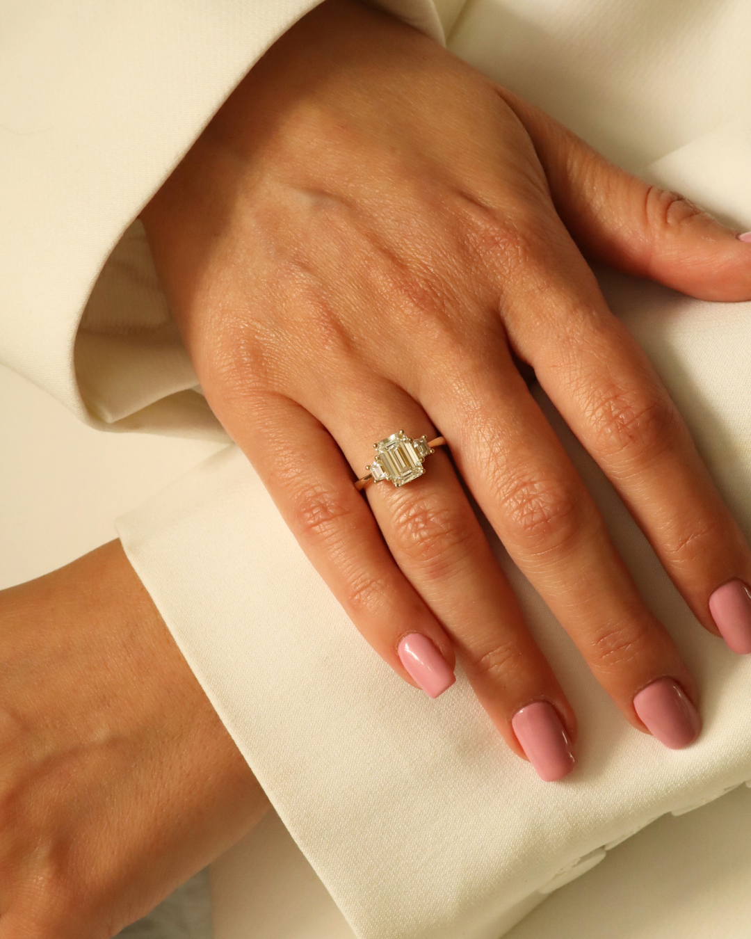 Olivia ring With White Lab Diamonds