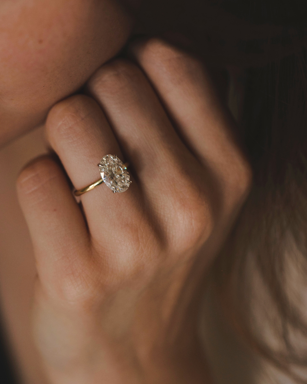 Becka ring With Lab White Diamond