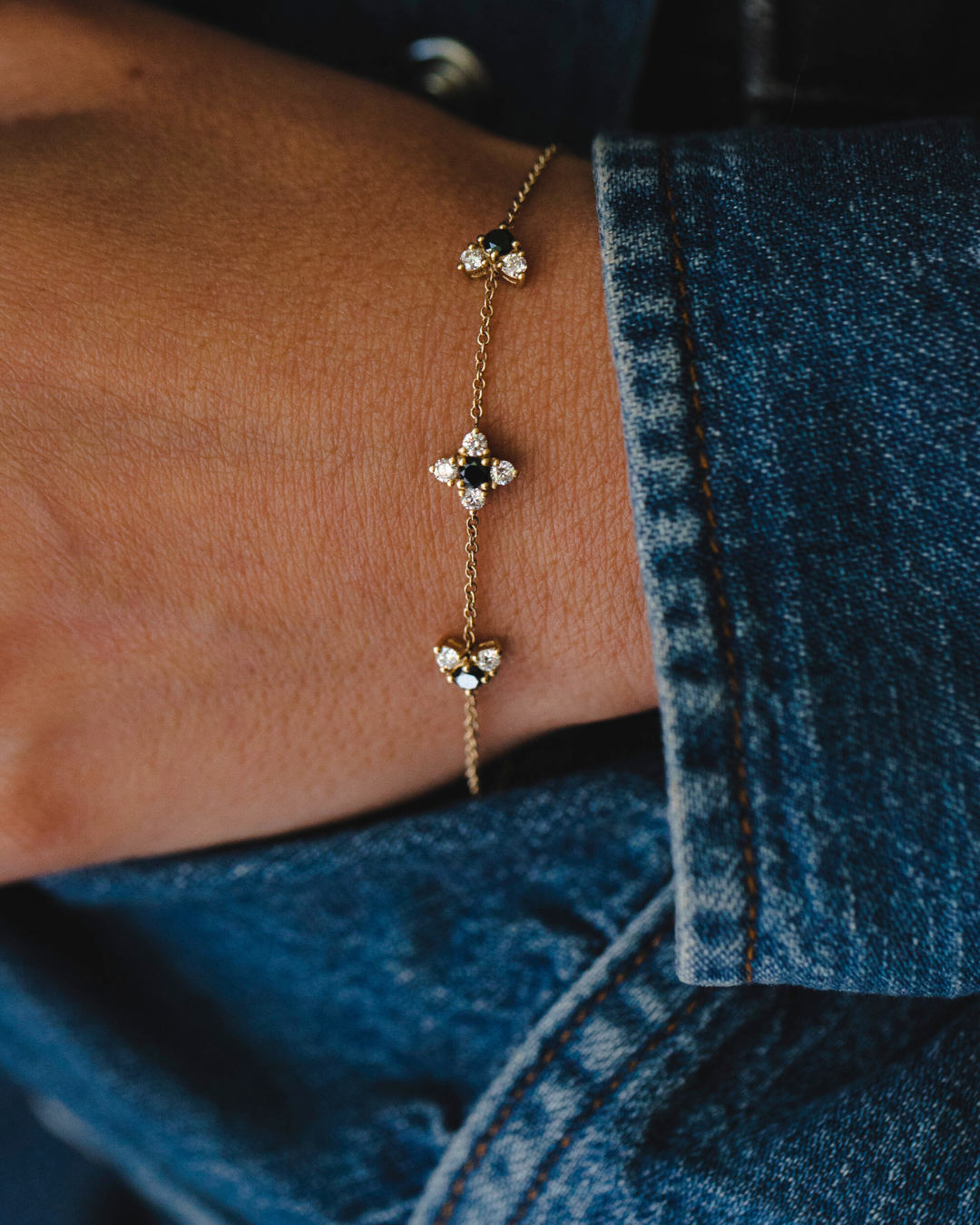 Judith Gold Bracelet Black & White Diamonds
