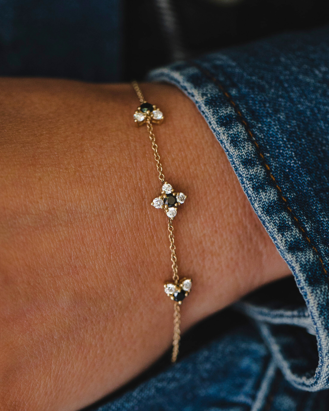 Judith Gold Bracelet Black & White Diamonds