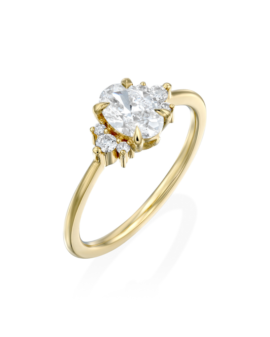 Large Ella Ring Lab Diamonds
