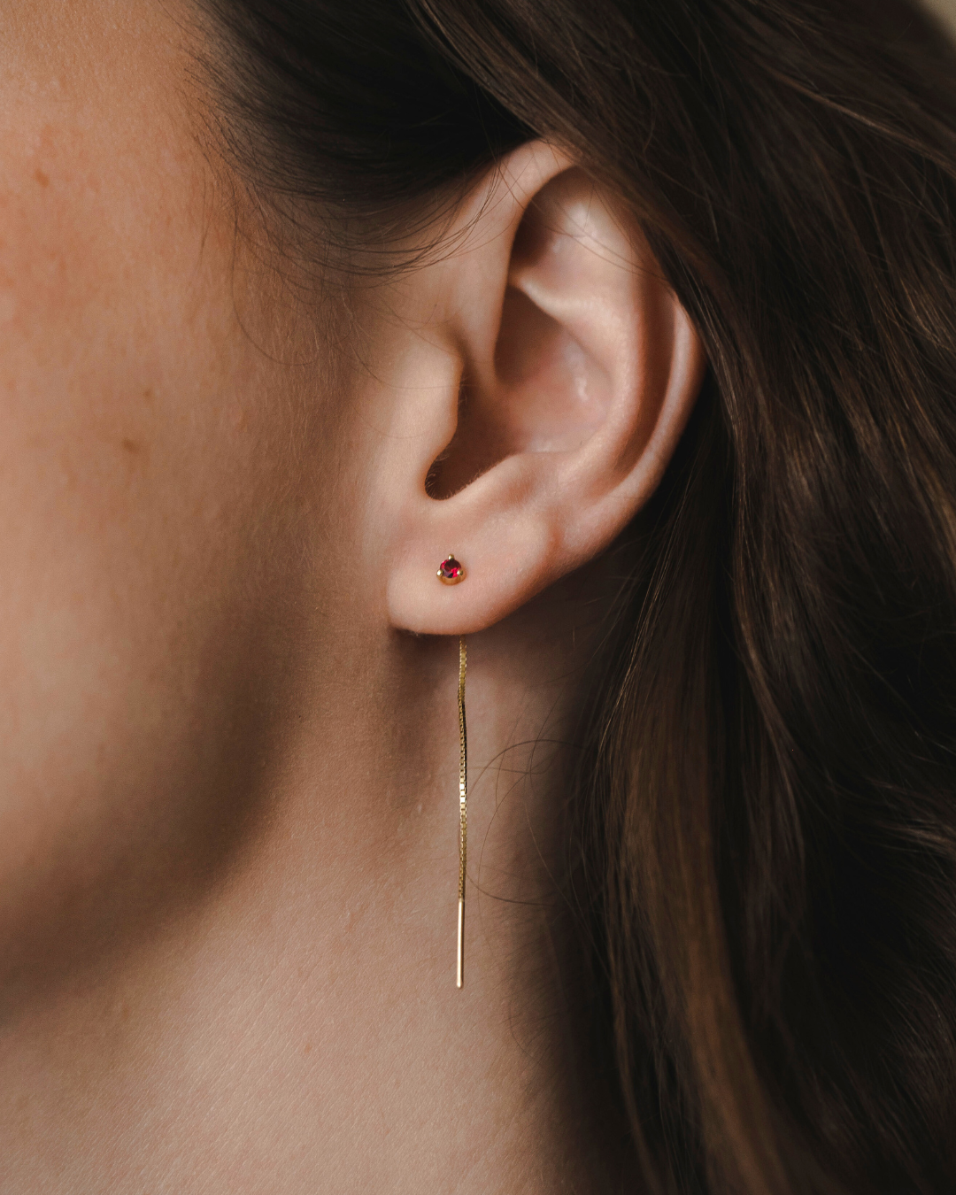 Noni Earring With Ruby