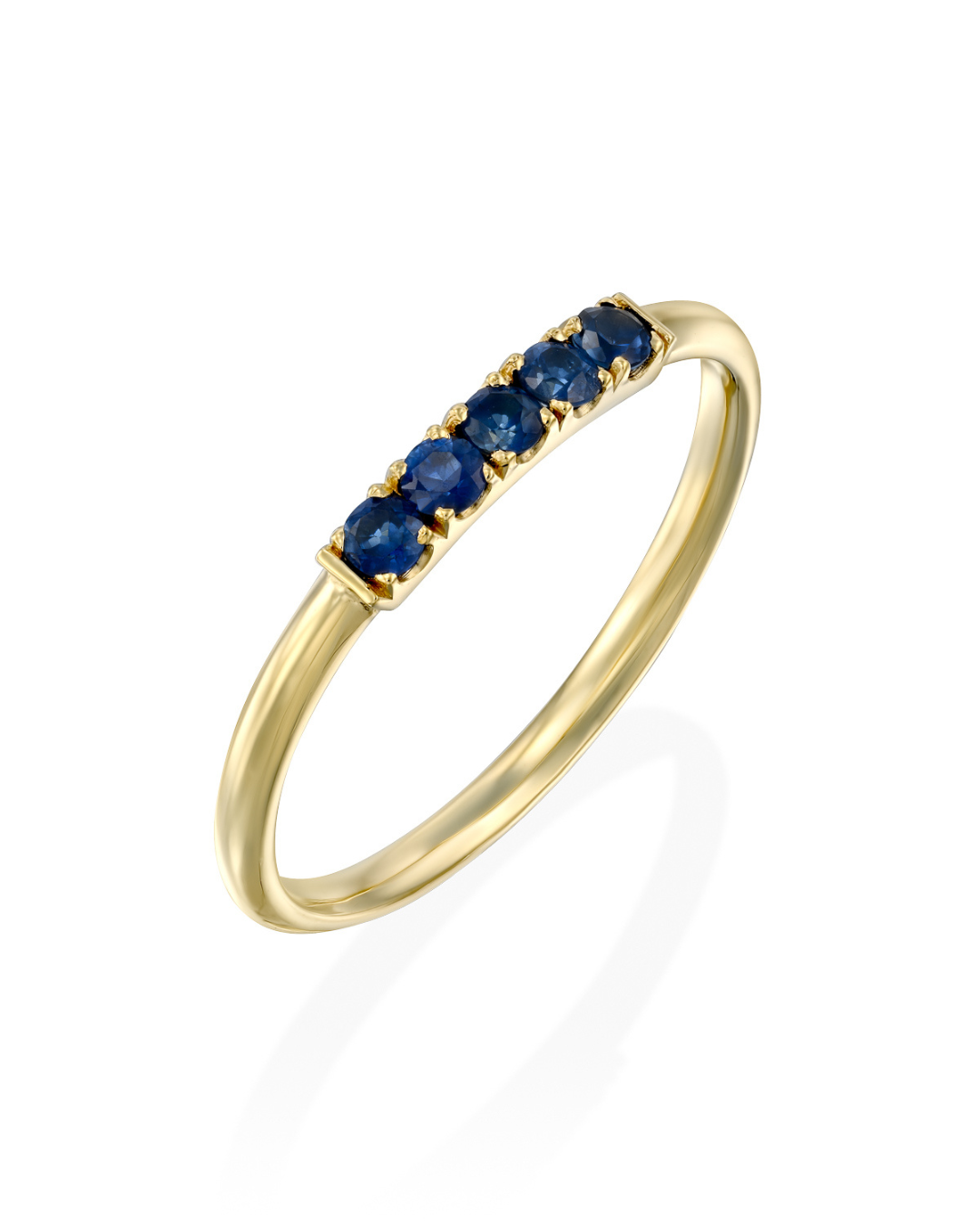 Medium Candy Gold Ring sapphire
