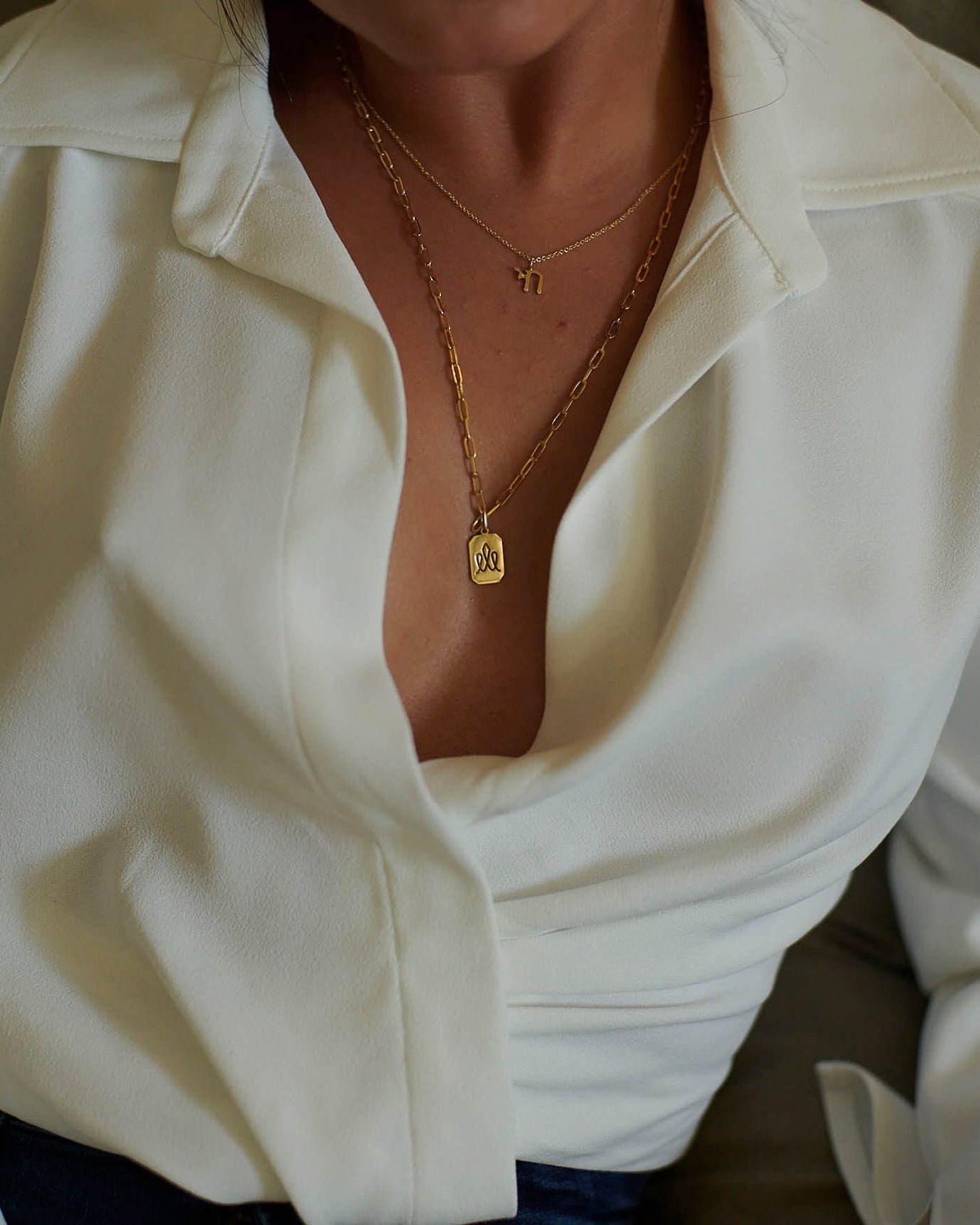 Tag Necklace with Engraving