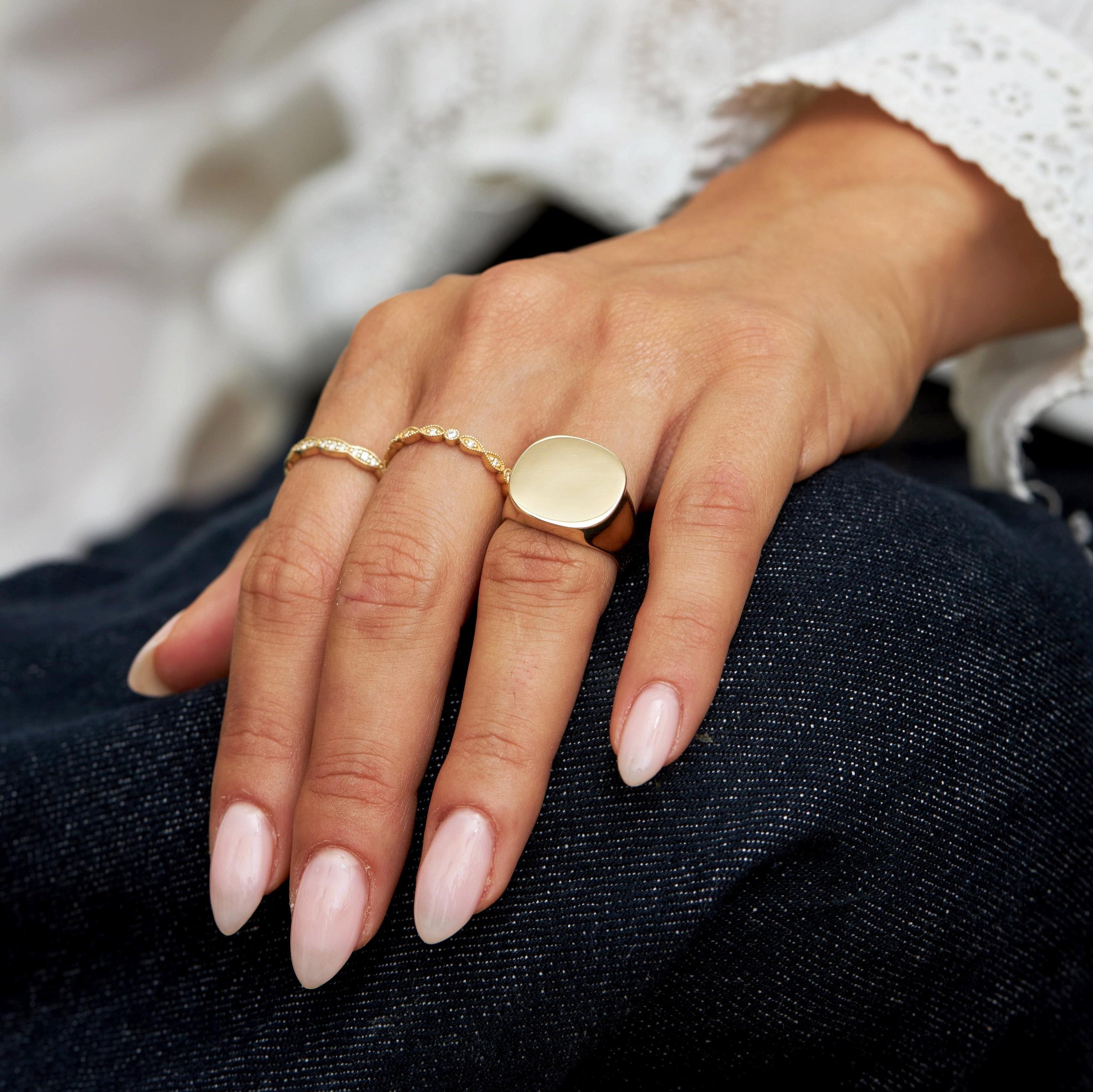 Isabelle Gold Ring Diamonds