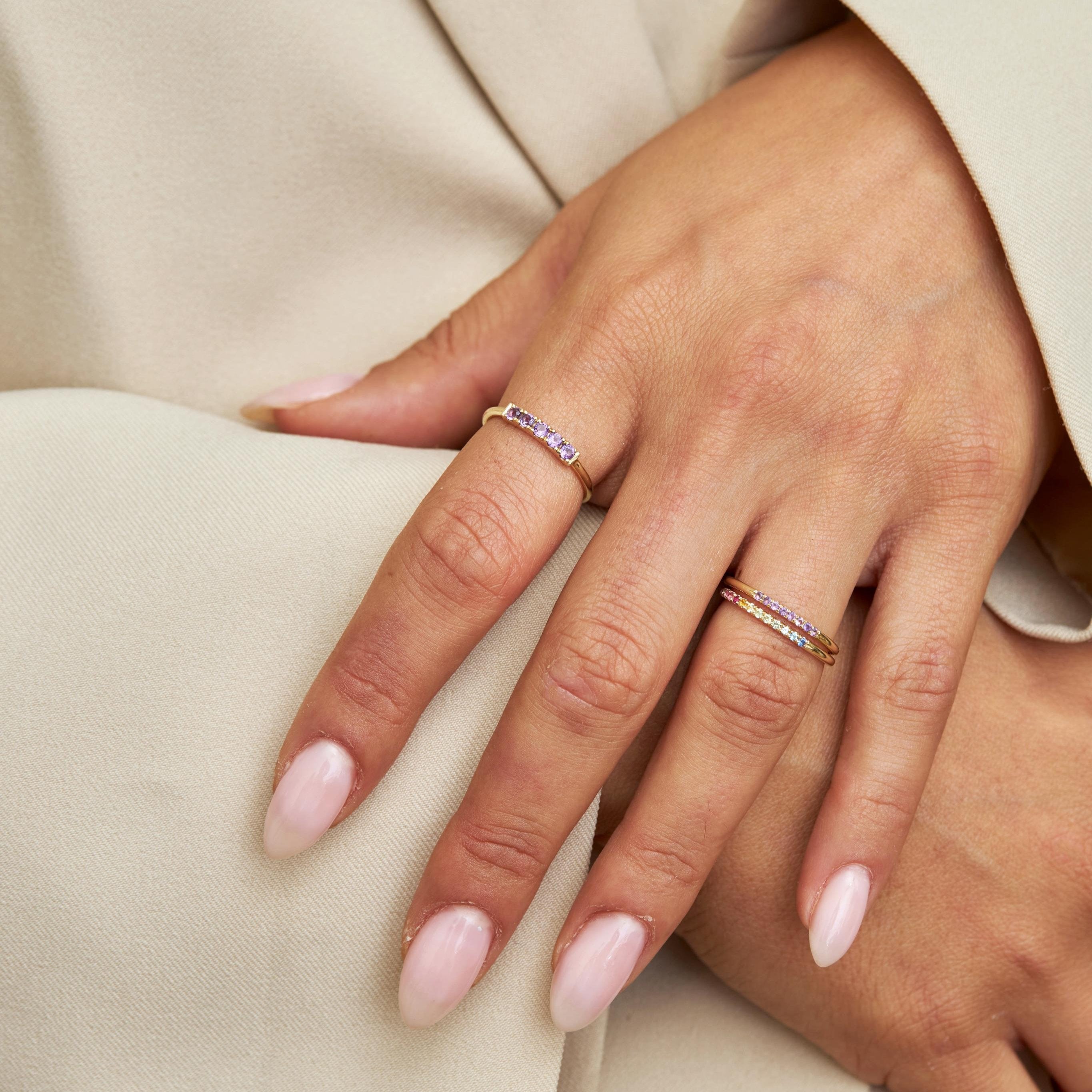 Kelly ring with Amethyst