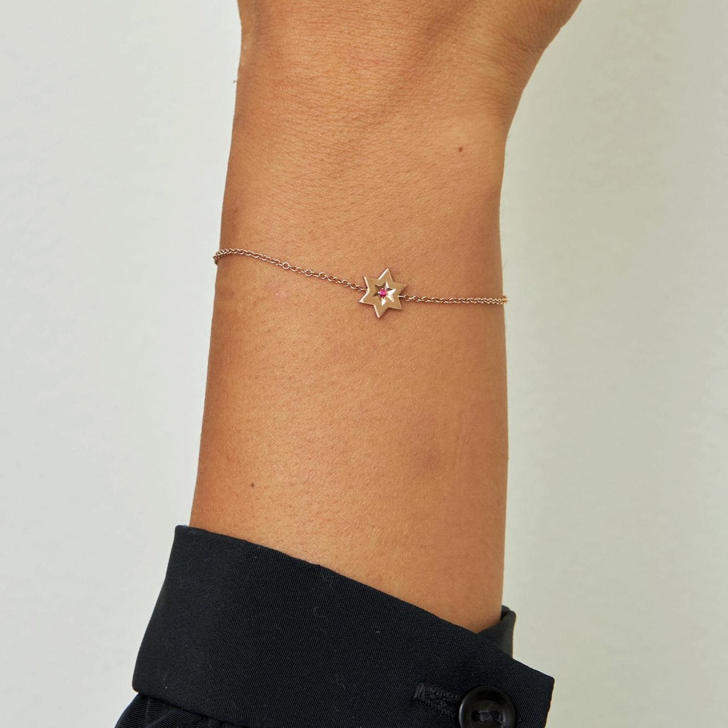 The Gaza envelope Shield Star Of David Gold bracelet