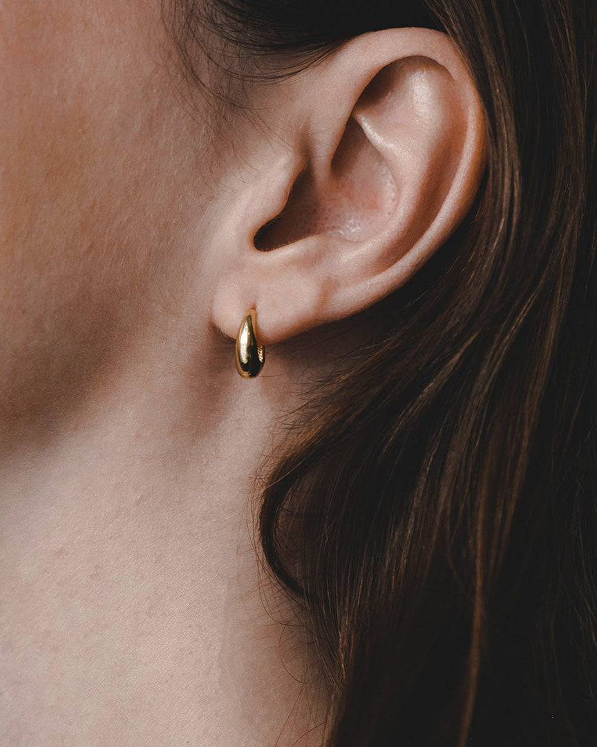 Mini Ariana Hoop Gold Earring