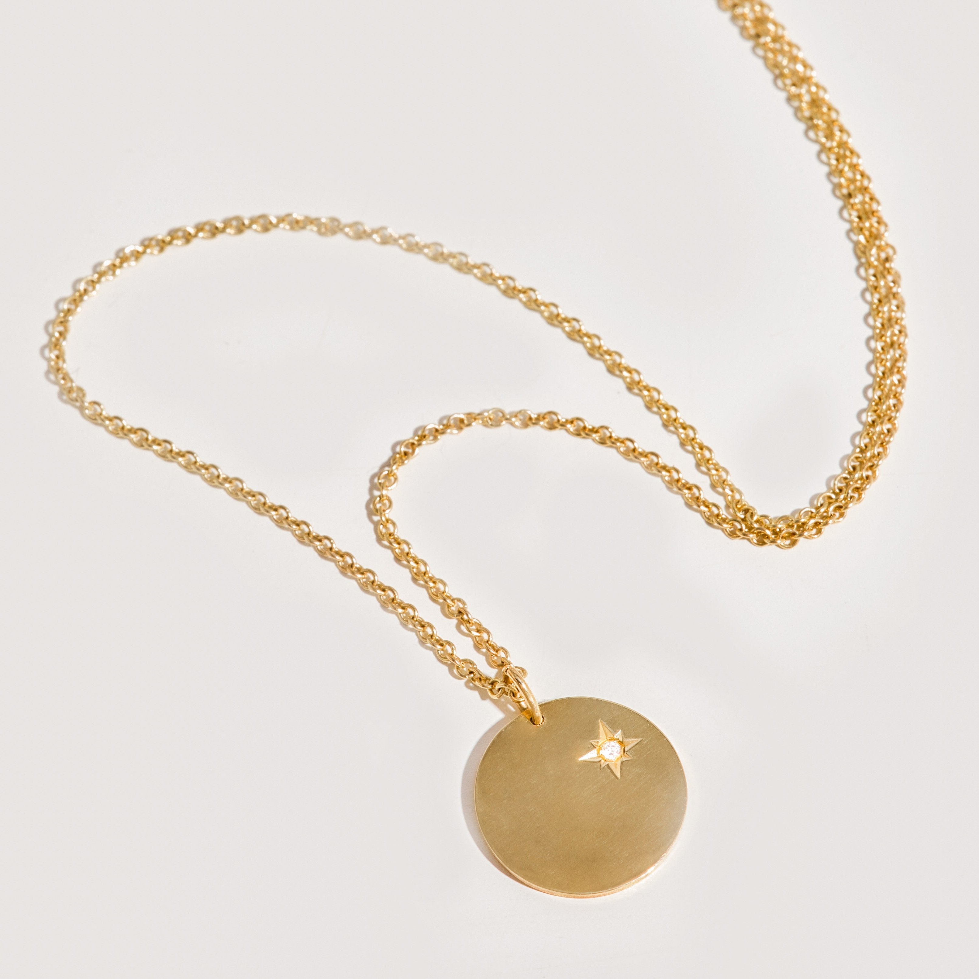 Chiara Gold Necklace with Star Setting