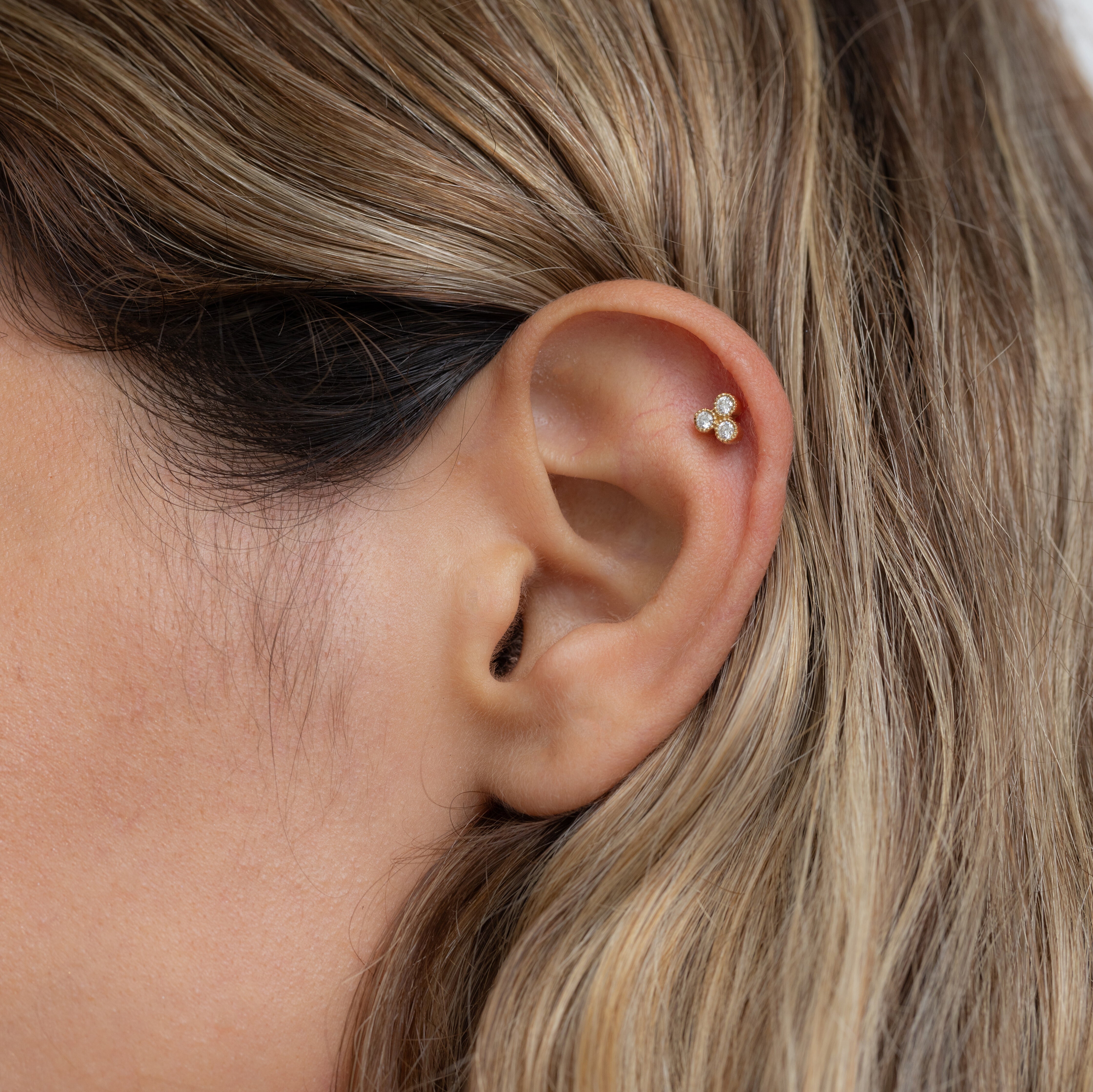 Henrietta Piercing Earring white Diamonds