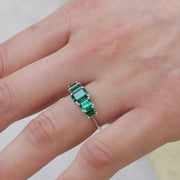 Alexandrina Gold Ring With Emeralds
