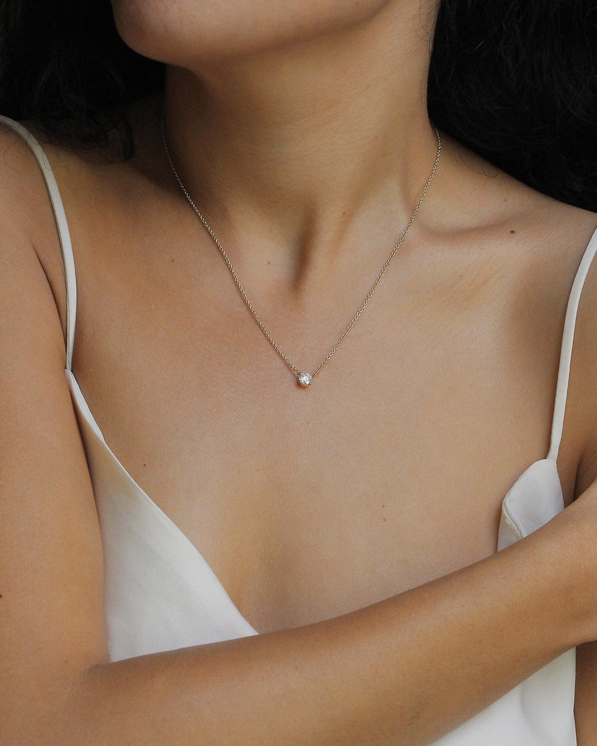 Annabelle Necklace White Diamond 5mm