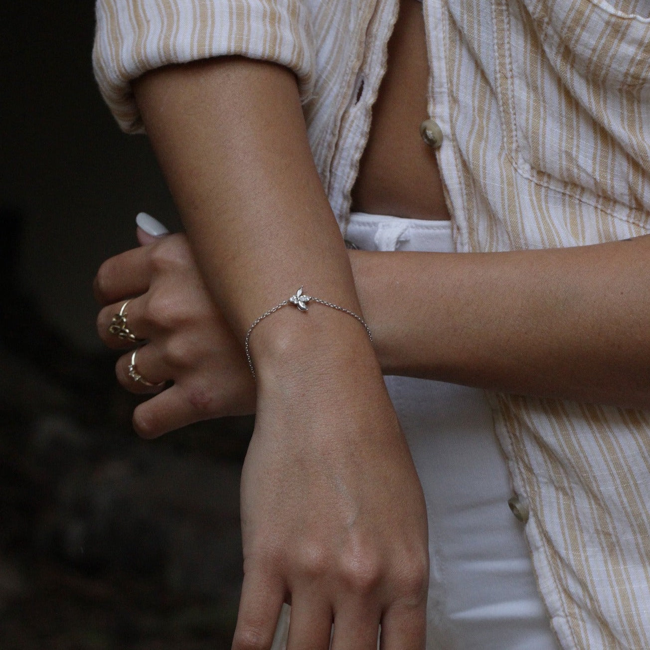 Jeanne poisson bracelet diamond