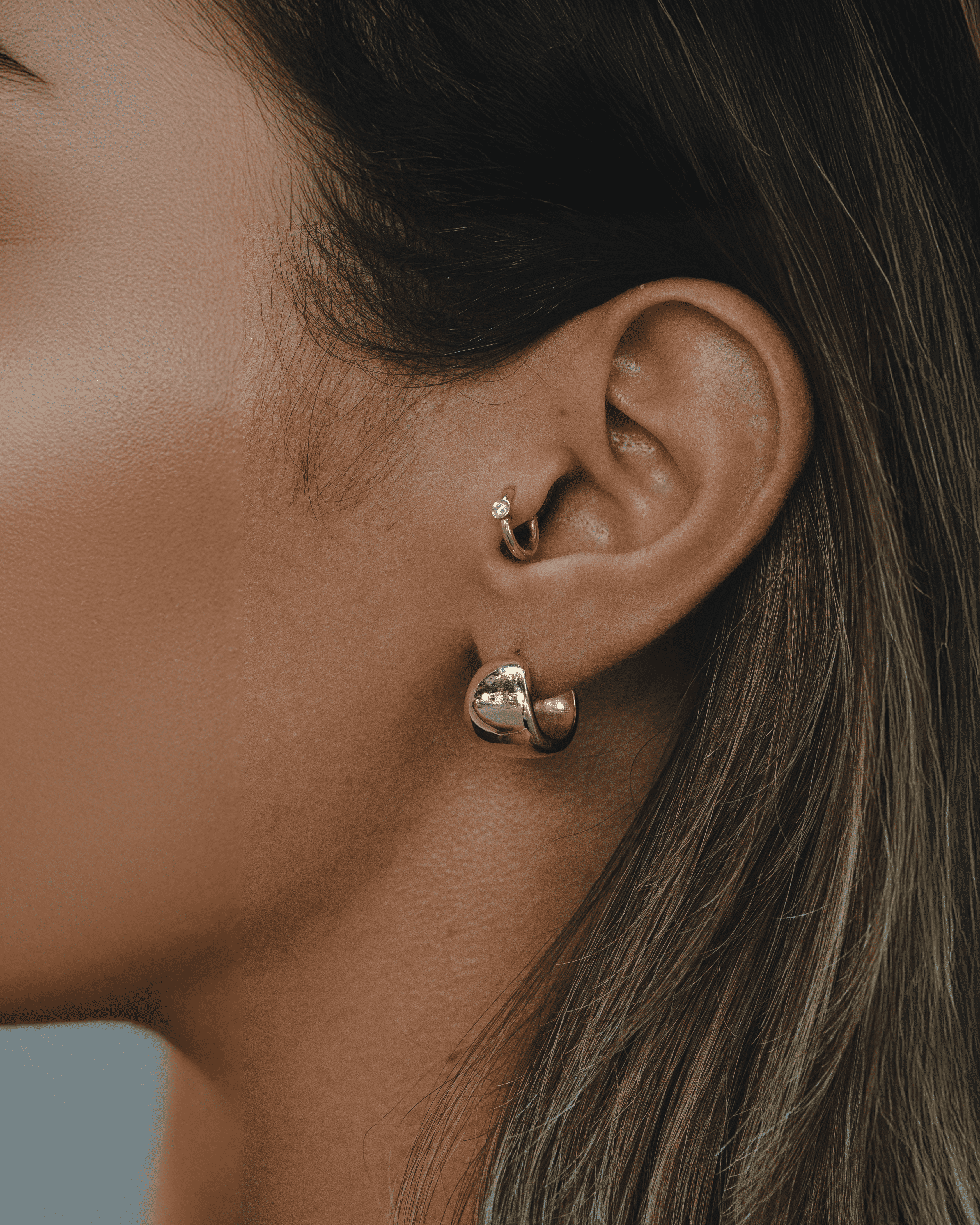 Chelsea gold hoop earrings
