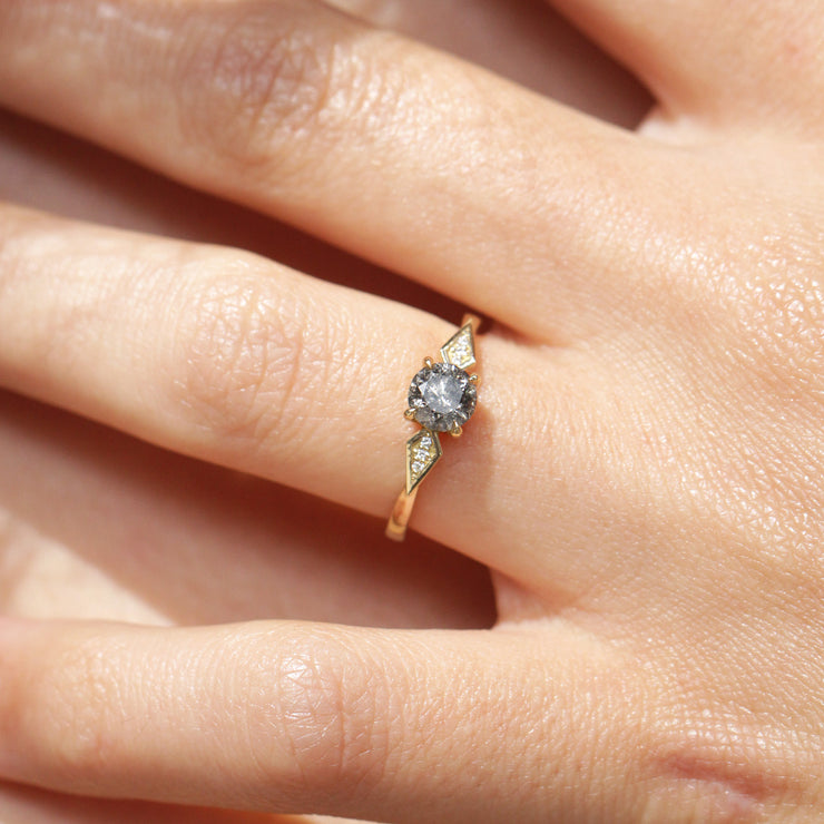 Emily Ring With Grey Diamond