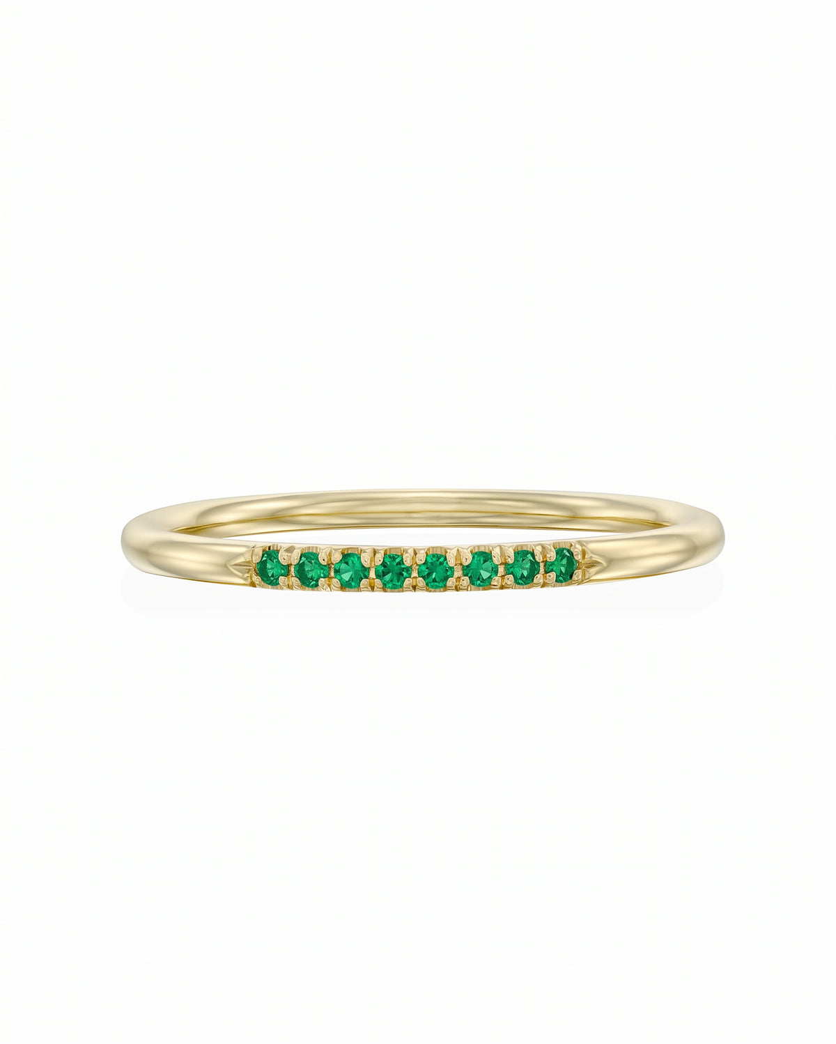 Kelly ring with Emerald