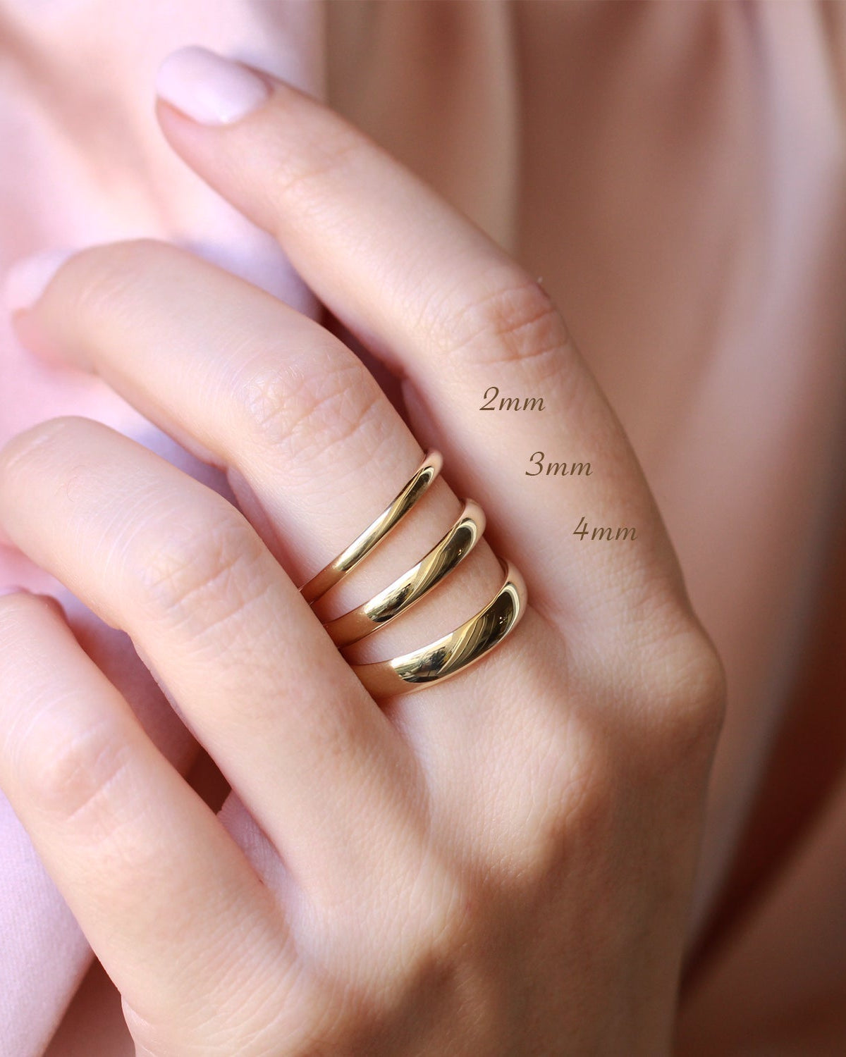 Jessie Gold Wedding Band - 2mm